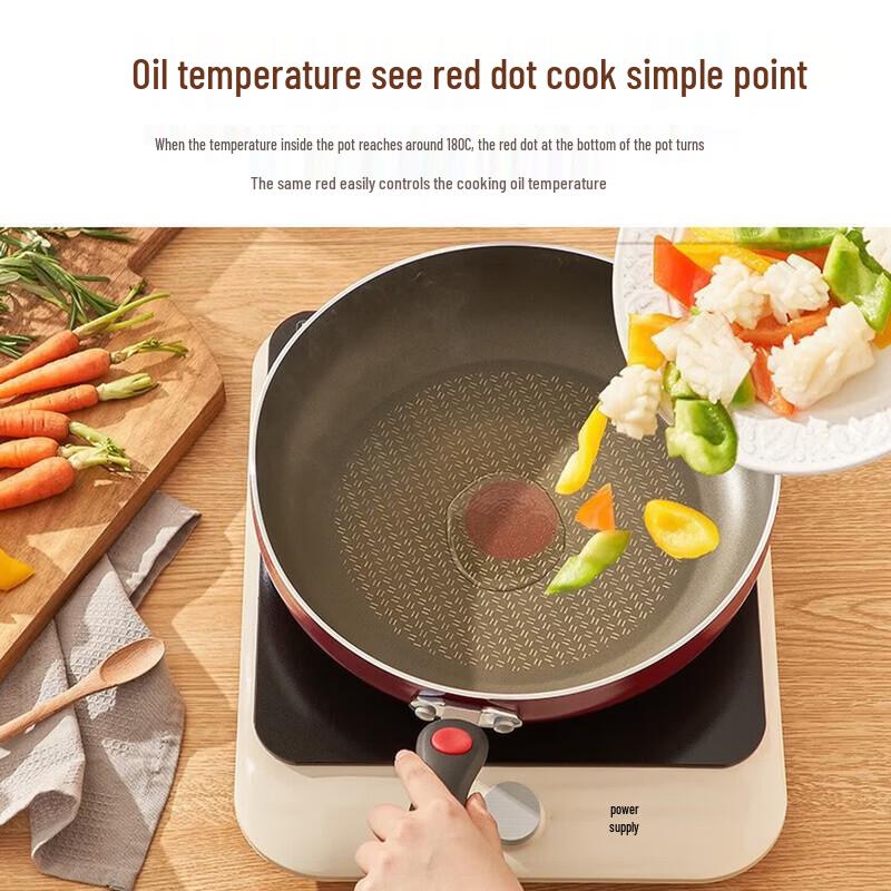 Supor 28CM Non-stick Frying Pan with Red Dot Indicator