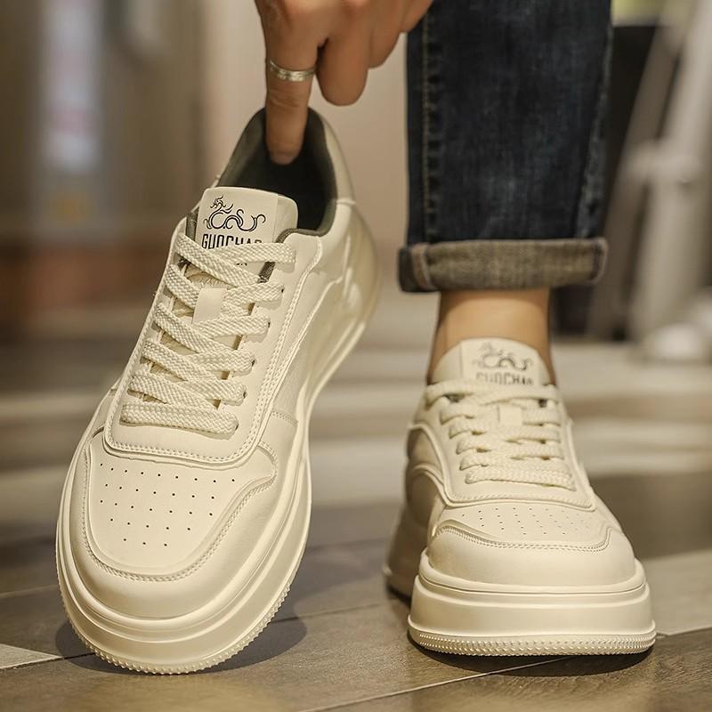 Summer breathable thick-soled sports and leisure board shoes increase the height of small white tide shoes