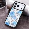 Blue Rose Flower Phone Case For iPhone 17 16 15 14 13 12 11 Pro Max Plus 17Air Soft Silicone Cover