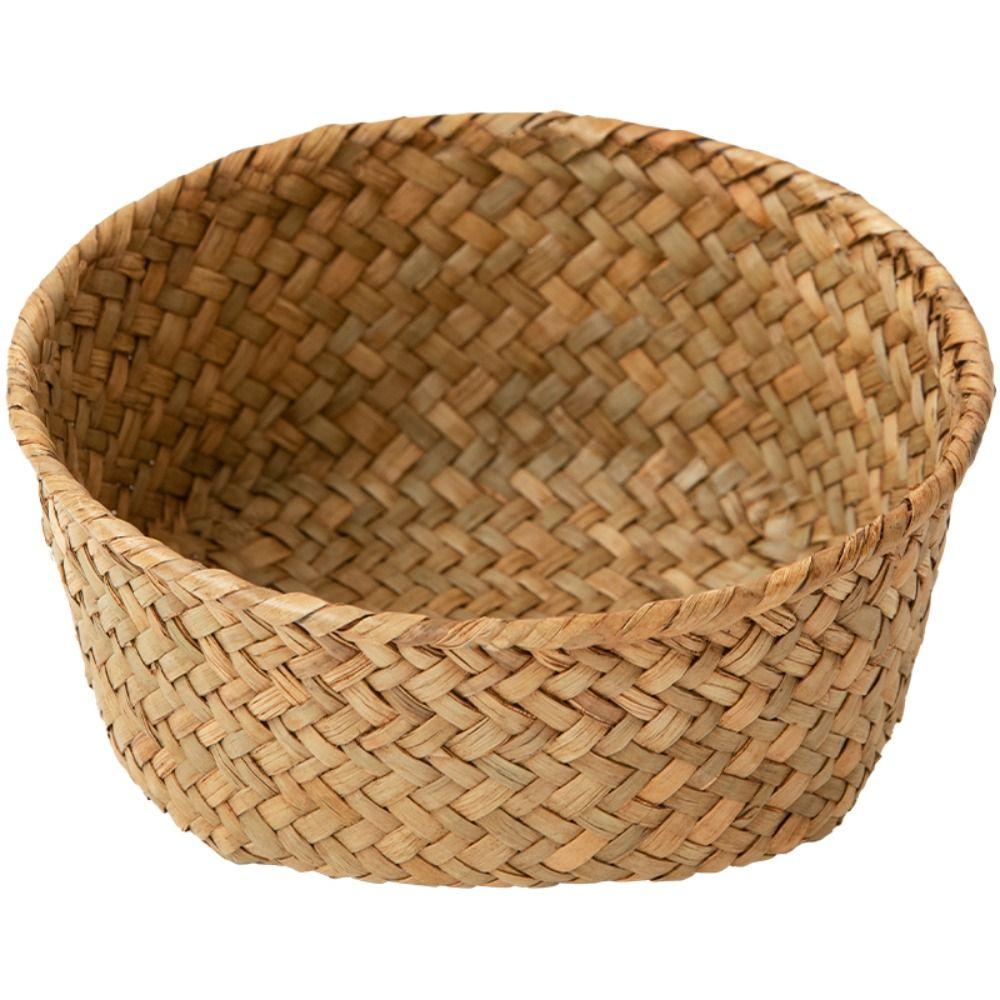 Home Desktop Decoration Rattan Storage Baskets Imitation Rattan Hand-woven Baskets