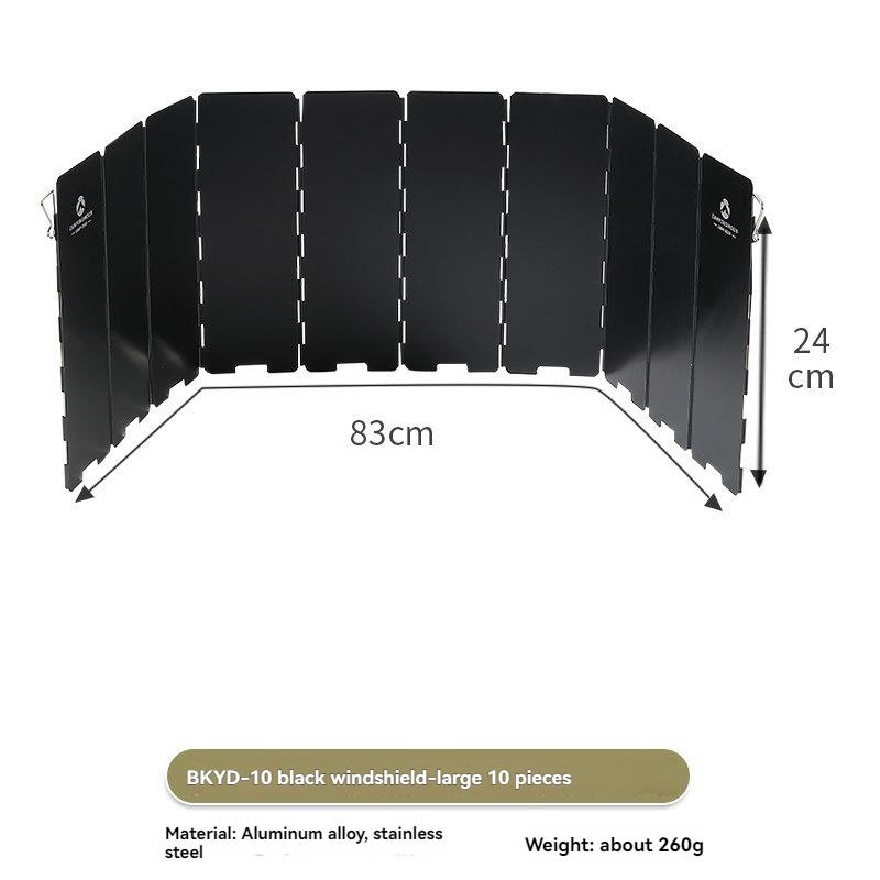 CAMPINGMOON Portable Gas Stove Windshield BKYD-10 Outdoor Tabletop Wind Guard The Wind-Blocking Accessory for Picnic Stoves