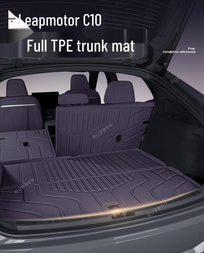 Leapmotor C10 Trunk Mat: Waterproof TPE Tail Box Liner for 26 Models