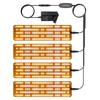 12V 4-Panel Plant Seedling Growth Light 6 Brightness Plant Shelf Fill Light,EU Plug