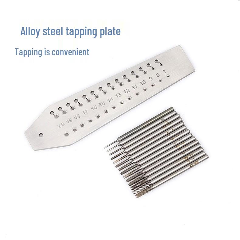 Mercury Wire Tap & Die Screw Plate Set for Watch Repair