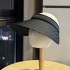 High-quality Women's Summer Outdoor Sun Protection Visor Hat, Korean Style Versatile Black-coated UV Protection Sun Hat, Trendy