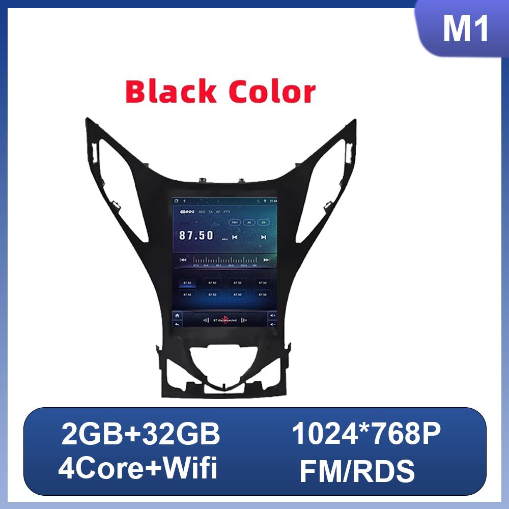 9.7 Inch Car Radio Android 14 For Hyundai Azera 2011 2012 For Tesla Style Car Multimedia Stereo Carplay Bluetooth Navigation DSP