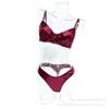 Womens Sheer Satin Lace Bra Set With Full Coverage Support Thin Molded Cup Adjustable Straps Plus Size Available