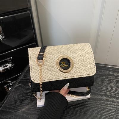 Personalized Trendy Texture Shoulder Bag for Women, Small Square Bag