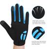 1 Paar Unisex Sport-Handschuhe Stoßdämpfende Atmungsaktive Nylon-Handschuhe für Outdoor-RadfahrenSchwarz und blau