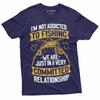 Funny Fishing T-shirt Addicted To Fishing Grandpa Dad Husband Fisherman Shirt