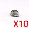 Military Building Blocks Accessories Figure Soldier Helmet Toy USSR USA UK Japanese Hat Mini Brick Hood Mask Flamethrower