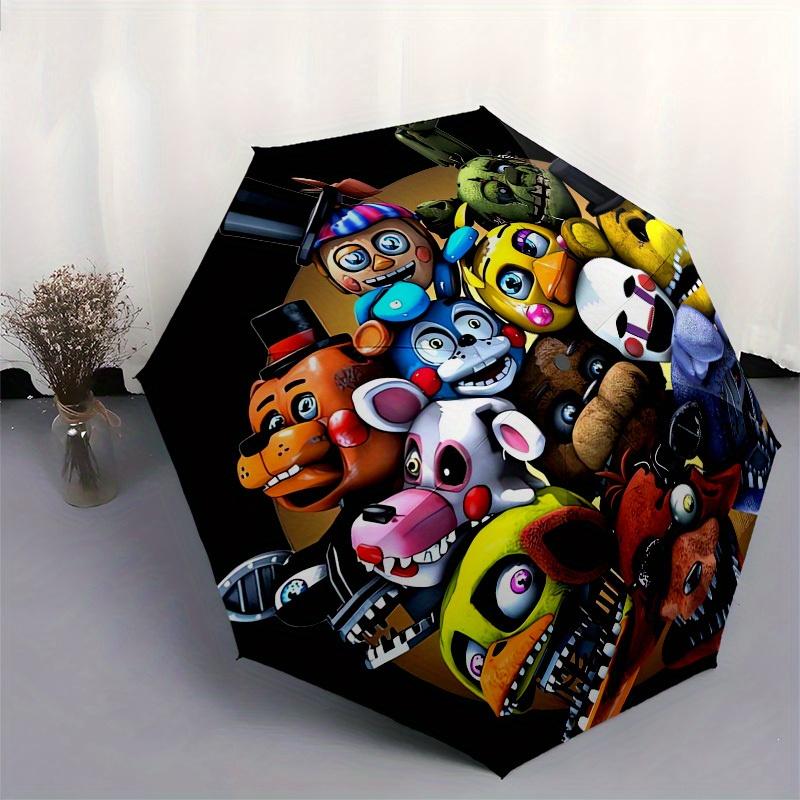 1pc FNAF Characters Themed High-quality Umbrella,Automatic Opening and Closing Umbrella,Multi-functional Umbrella G0811354