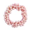 Woman Elegant Pearl Hair Ties Beads Girls Bow Scrunchies Rubber Hairbands Ponytail Holders Hair Accessories Elastic Hair Bands