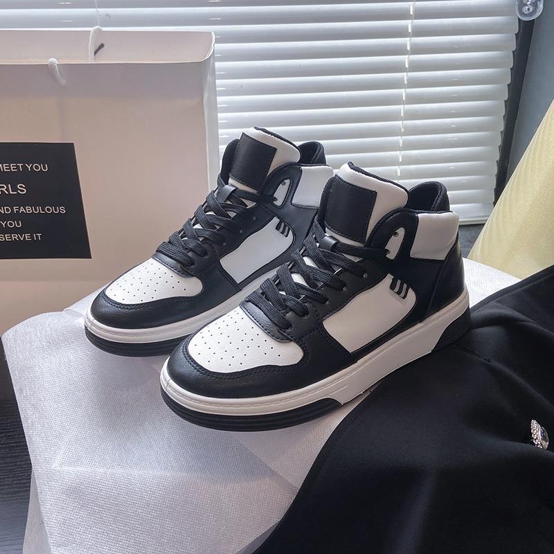 Spring high-top little white shoes women's new height-increasing student board shoes trendy women's shoes