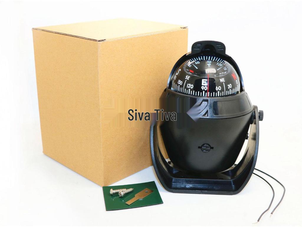 Car-Mounted Nautical Compass with Magnetic Declination Adjustment Available Now