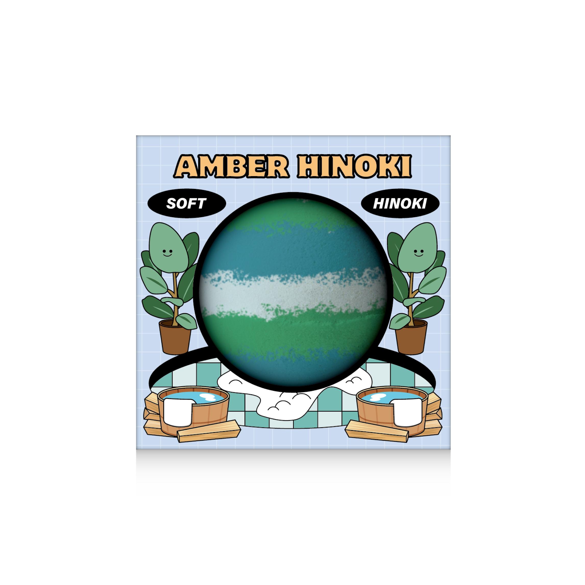 

Бомбочка для ванны FLU Cloud Bubble большого объема 200 г 6 видов, выберите 1 Bubble Bath Bomb – Amber Hinoki