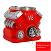 Vintage V8 Engine Coffee Cup, Insulation Water Mug for Car Enthusiasts Gift Personalized Stainless Steel Wall Insulation Mugs