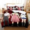 Game Higurashi When They Cry Bedding Set Single Twin Full Queen King Size Bed Set Adult Kid Bedroom Duvetcover Sets Home Textile
