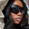 New Oversized Sunglasses Women For Men Vintage Square Popular Hip Hop Sun Glasses Female Sexy Driving Shade Uv400