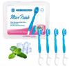 Mini Burst Portable No-Rinse 10-Pc Soft Bristle Travel Toothbrush Set