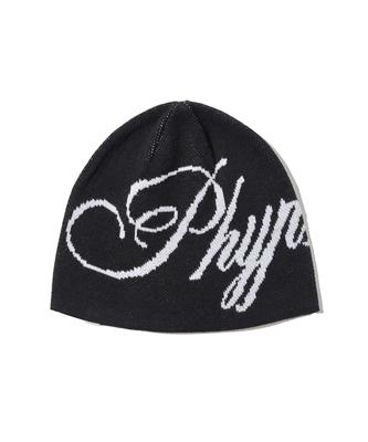 PHYSICAL DEPARTMENT Jacquard Lettering Beanie_Black
