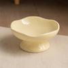 Non-slip Base Petal Ceramic Cat Bowl High Foot Tilted Angle Elevated Cat Bowl Ergonomic Anti-Tip Cat Bowl Pet Feeding Drinking