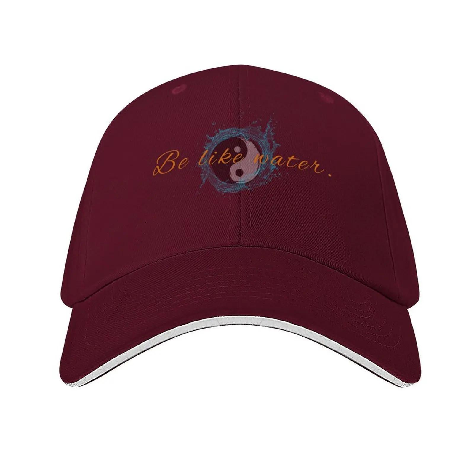 

BE LIKE WATER Baseball Cap sun caps Hood Golf Hat Man fishing caps man Womens Golf Clothing Mens