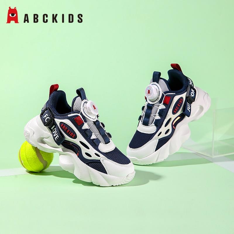 

Abckids students 2025 autumn new children s mesh breathable sports shoes boys non-slip and wear-resistant running shoes 38 inner length 24.6cm темно-синий