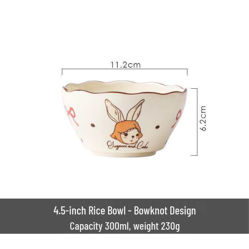 Sophie Rabbit Wedding Gift Tableware Set: Bowl, Plate, Dish for Bride's Engagement or Housewarming