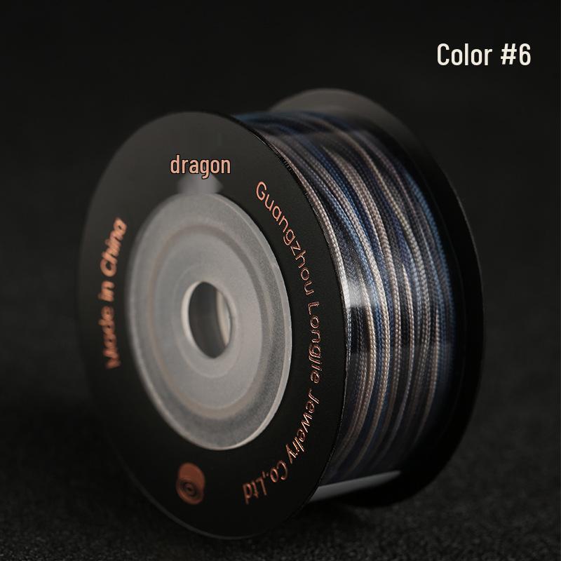 Dragon Knot High-A Jade Thread: Eco-friendly, Colorfast Jewelry Weaving Cord, 79 Colors, Handmade DIY Bracelet Material.