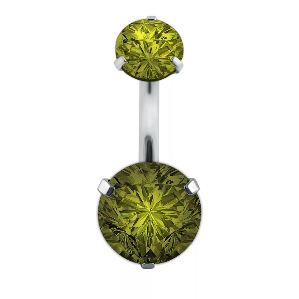 Crystal Navel Ring Barbell Drop Dangle Body Piercing Nombril Ombligo Belly Button Rings Men Women Body Jewelry