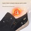 Men's Winter Warm Velvet-Lined Anti-slip Cloth Shoes for Dad