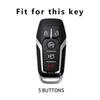 Car Key Case Cover for Ford Edge Mondeo Mustang F150 TPU 5 Button Remote Control Key Shell Fob Holder Protector Accessories