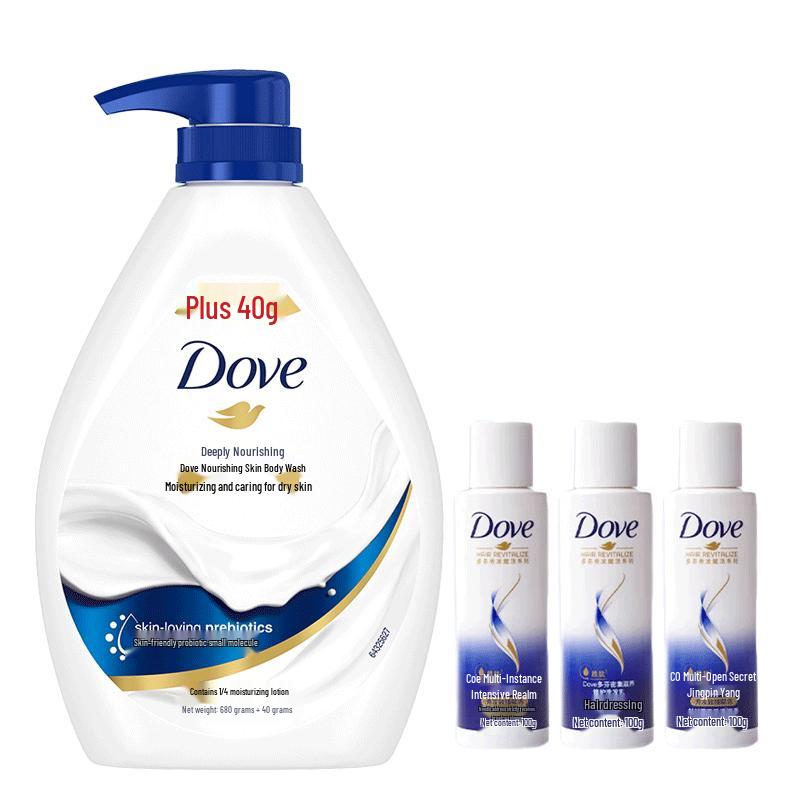DOVE Deeply Nourishing Shower Milk & Shampoo Set