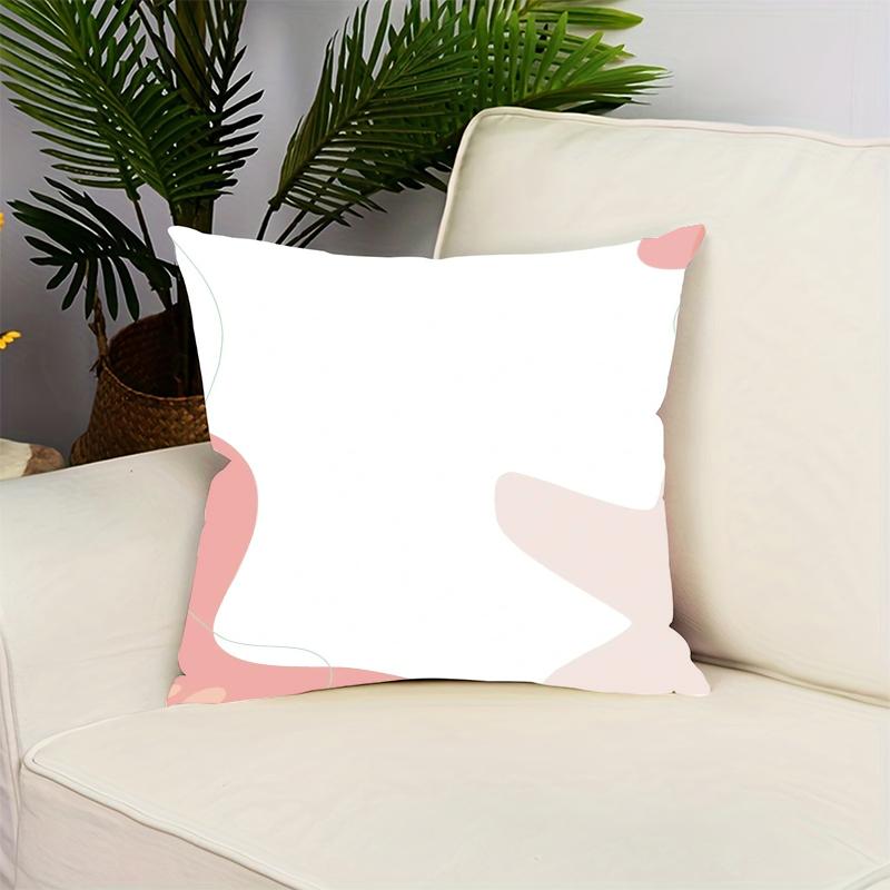 Morandi Color Print Pattern Home Decor Pillowcase Bedroom Living Room Sofa Decoration Polyester Cushion Cover With Zipper