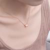 Hermes Collana Ciondolo Mini Pop H Logo Donna Collana Oro Rosa Bianco H147992FO49