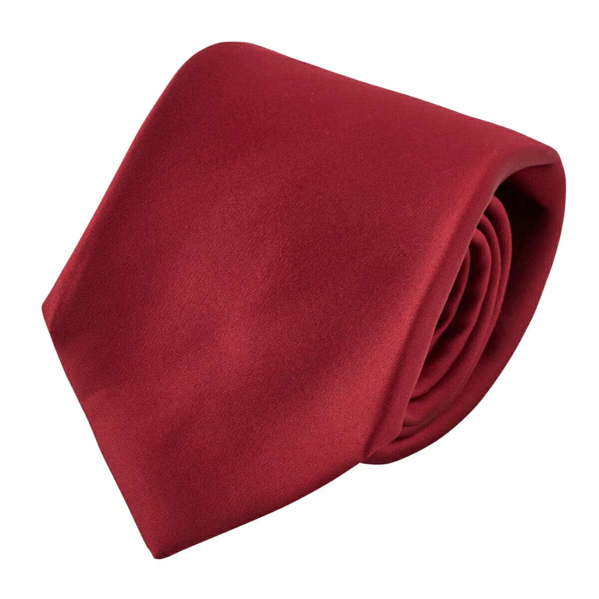 

Ozie Tie Sette Piega Silk100% Plain Made in Japan Red