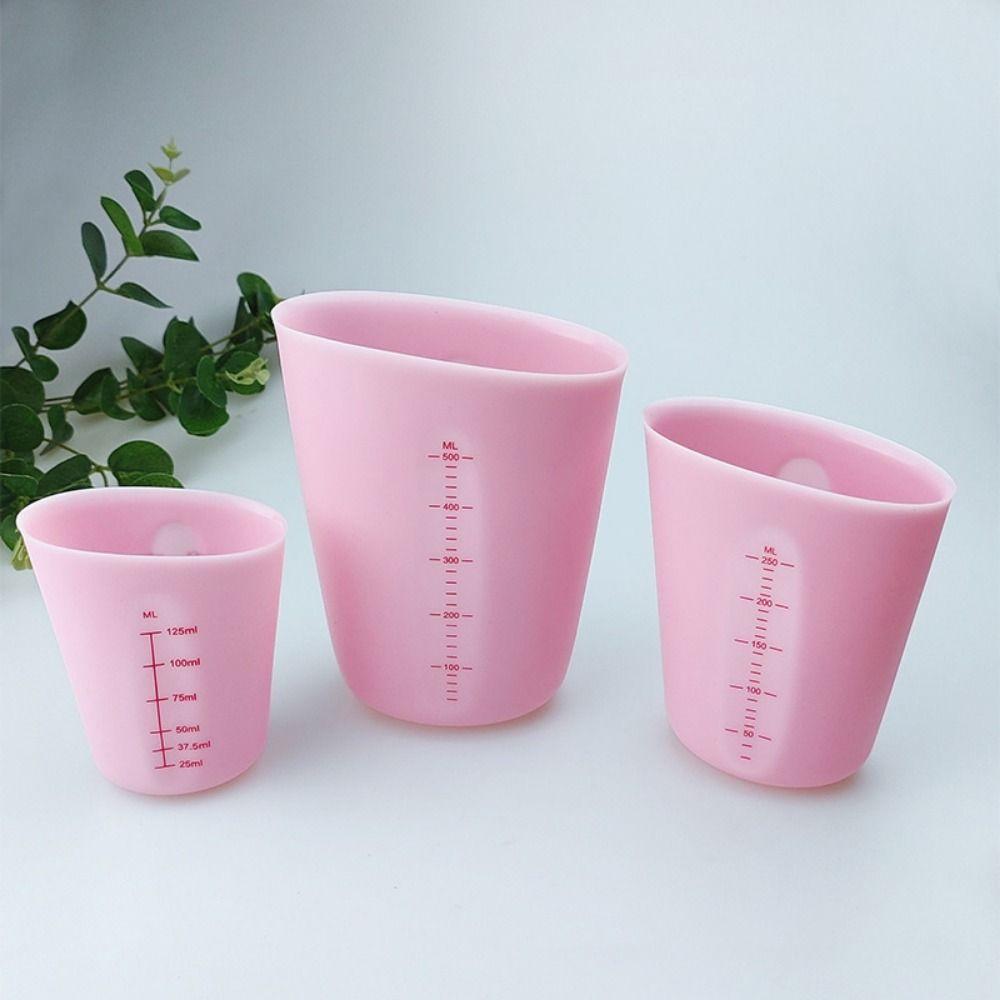 Flexible Mischbecher Doppelskala Ausgieß-Messbecher Kochgeschenke Schmelzbecher Backzubehör