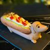 Dachshund Dog Theme Serving Tray Decorative Craft Sandwich Plate with Cute Wiener Dog Design for Pet Lovers Decor Plastic Crafts