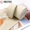 2/5/10M Meetee 10-50mm Sangle en Coton Beige 1.5mm d'Épaisseur Ruban Toile pour Sacs Sangle Vêtements Bricolage Bande à Coudre Accessoires