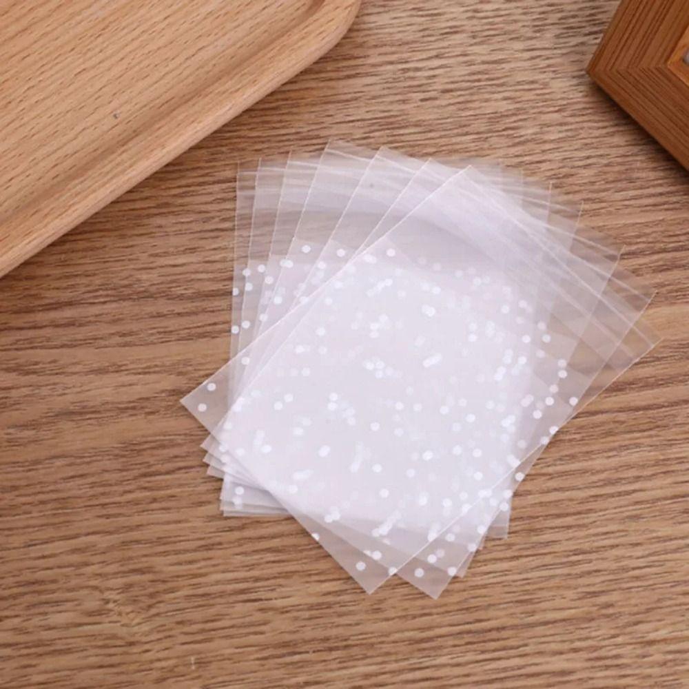 100pcs Baking Packaging Candy Bag Transparent Gift Bag Baking Supplies Cookie Bag  Cookies Packing