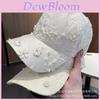 Floral Embroidery Baseball Hat With Curved Brim For Outdoor Sunshade Girls Boys
