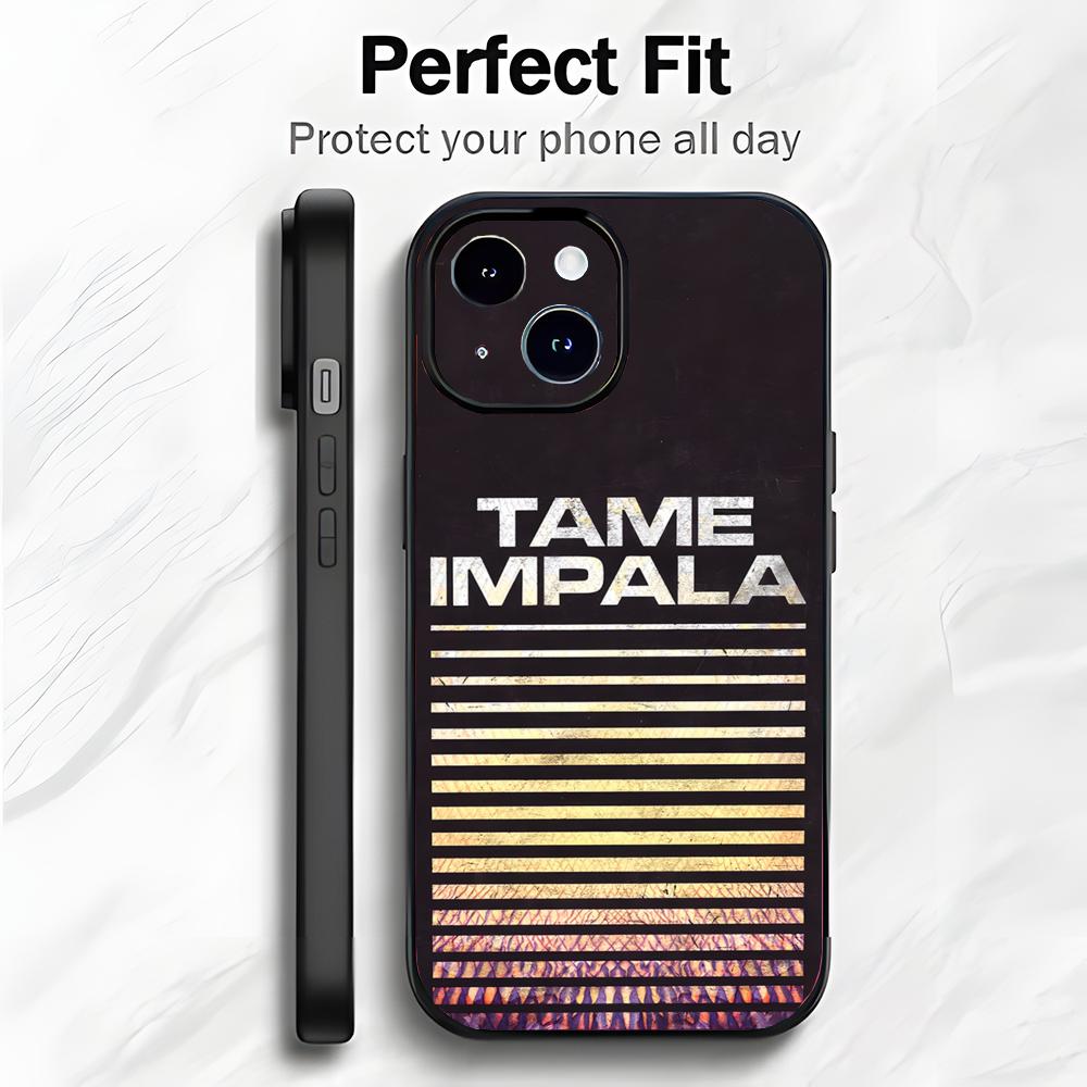 Psychedelic Australian Band T-Tame Impala Phone Case Phone Case Soft Packaging Lightweight For iPhone17 16 15 14 13ProMax