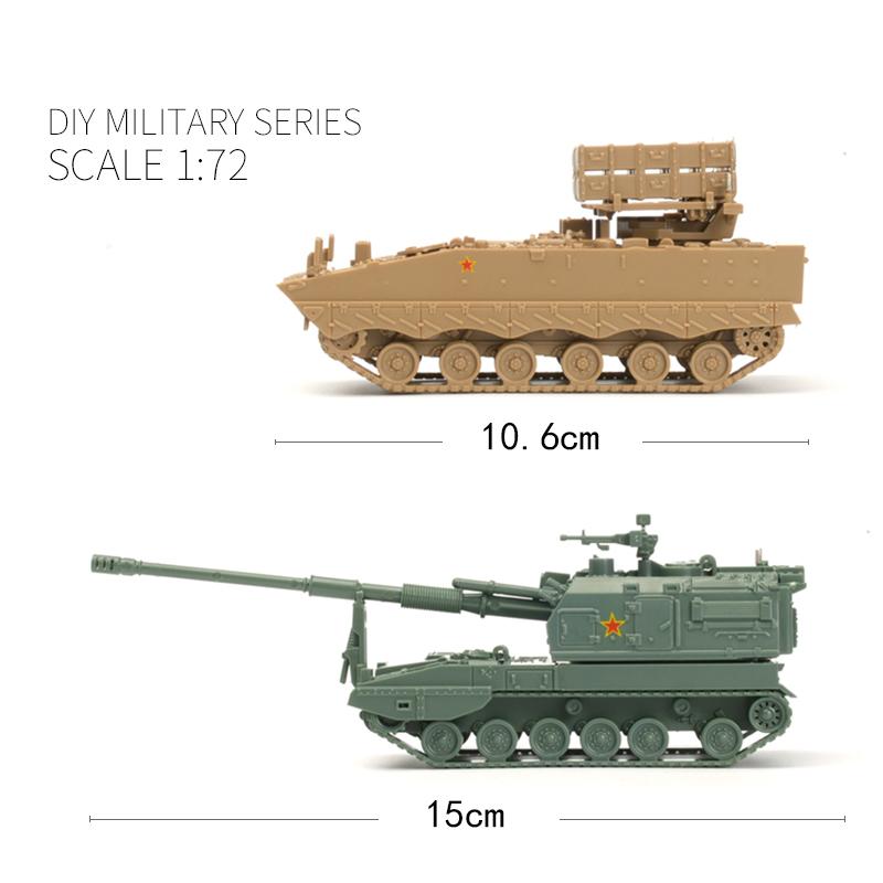 1/72 T-90MS T-14 Panzer Militärmodell ZTL11 gepanzertes Fahrzeug Puzzle Bauspielzeug für Erwachsene und Kinder