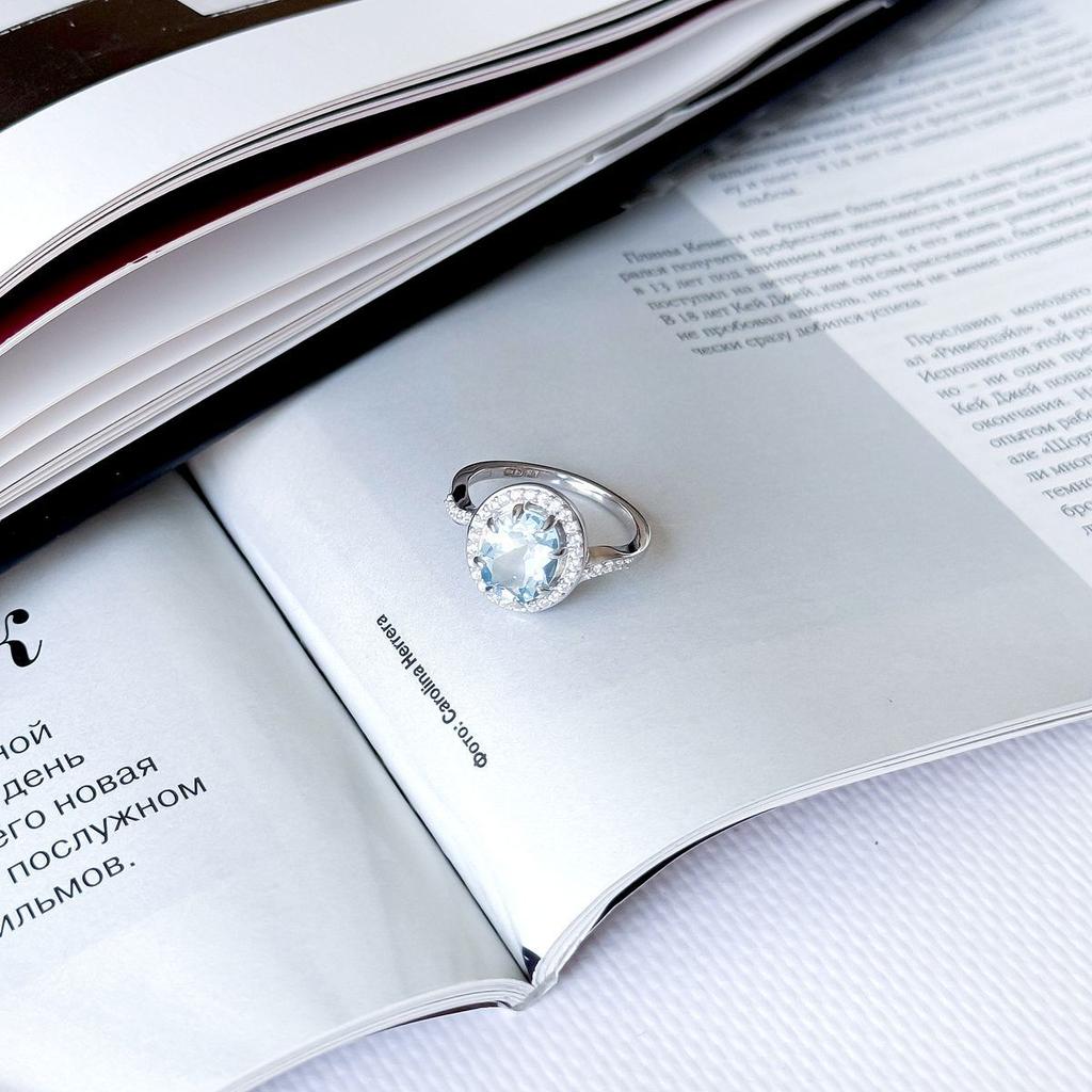 Silver Ring with Natural Topaz 3.643ct, Product Weight 3.83 G (2165910)