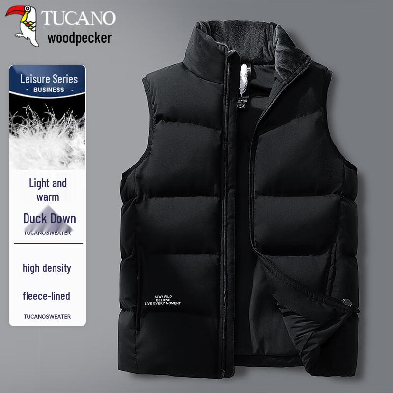 

TUCANO Men s Stand Collar Windproof Down Vest 5XL