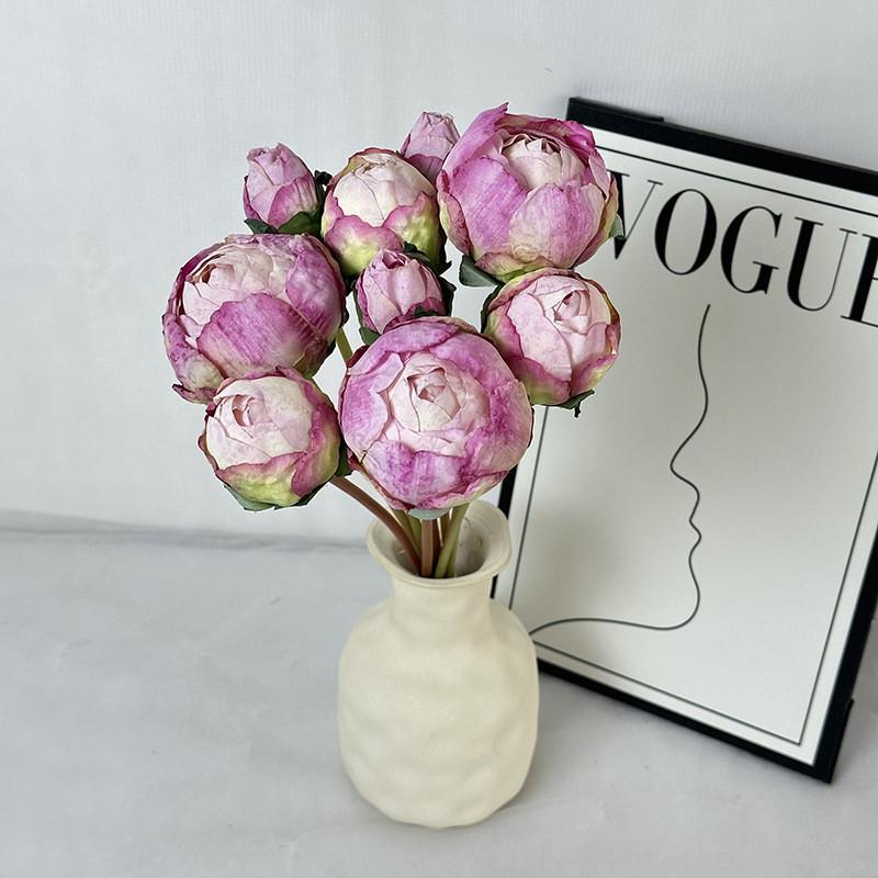 Peony Artificial Flower Bouquet For Wedding Photography And Home Decor
