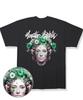 MONSTER REPUBLIC Cyber Flower Mix Green T-Shirt Black