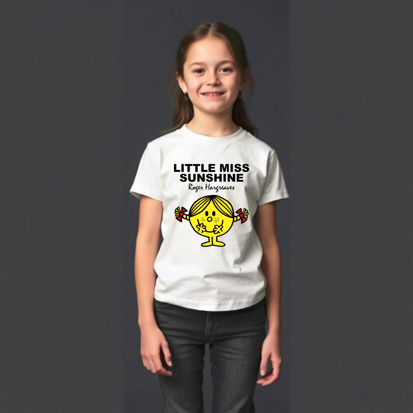 Mr Men T-Shirt Little Miss Sunshine Cotton Gift Adults Unisex Tee L