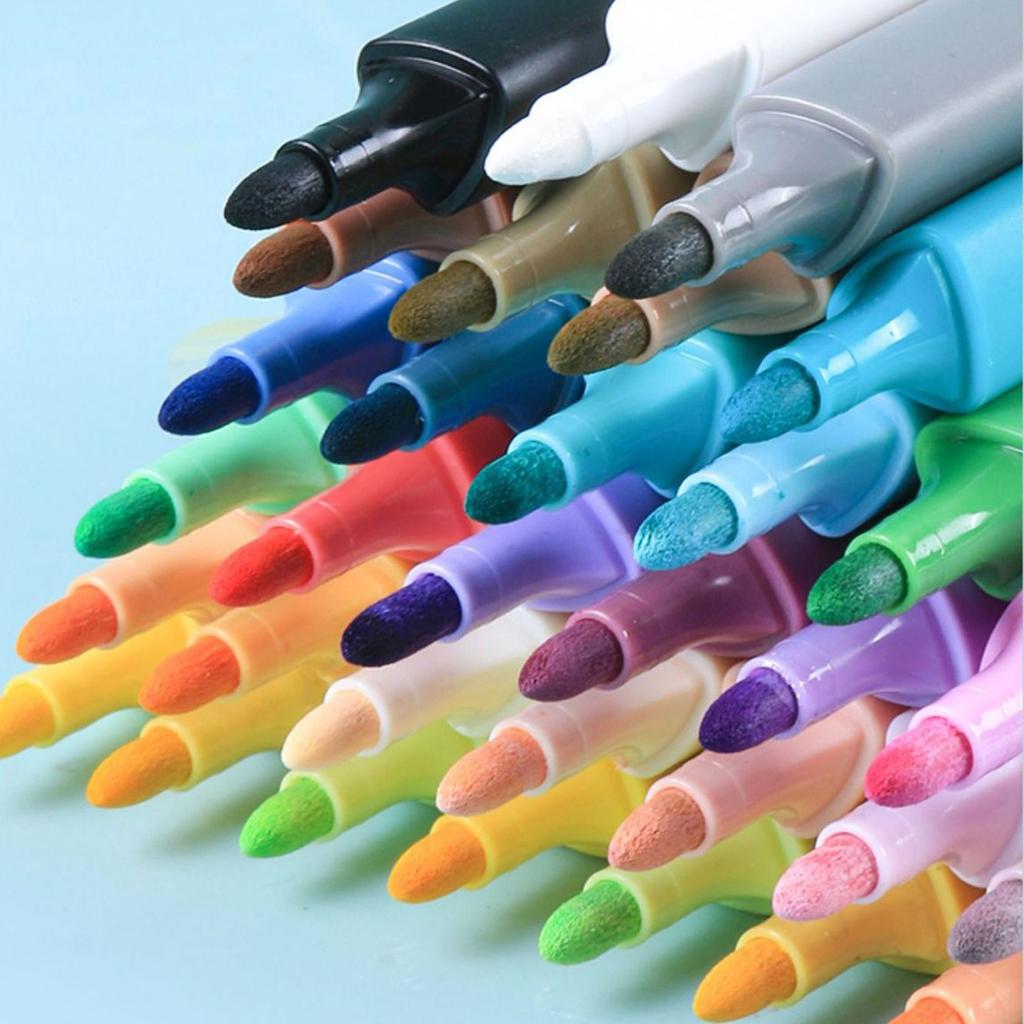 Acryl-Marker-Stift, 24 Farben, 48 Farben, wasserfester und deckender Aquarell-Stift, Kunstmarker